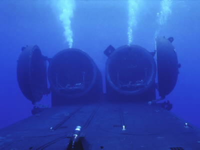 Dual Dry Deck Shelters Mounted to the Deck of Uss Kamehameha