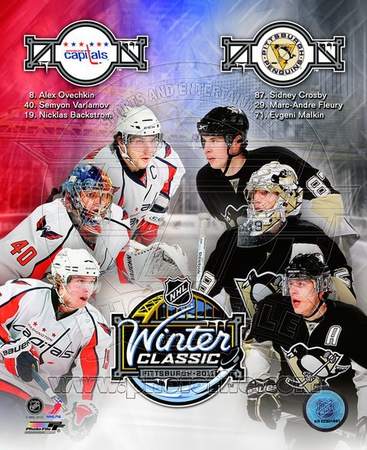 2011 NHL Winter Classic Matchup Composite Poster