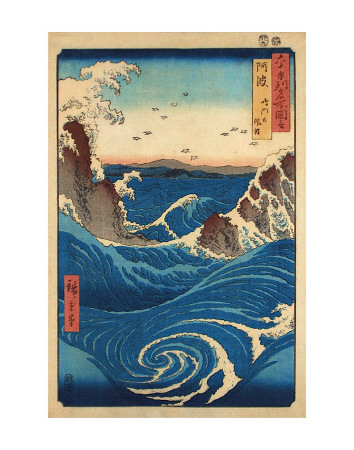 Rough Sea at Naruto in Awa Province