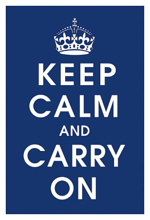 Keep Calm (navy)