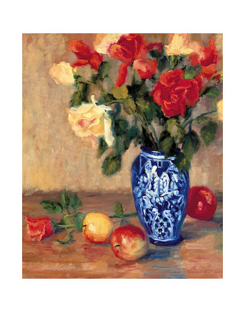Roses in a Mexican Vase