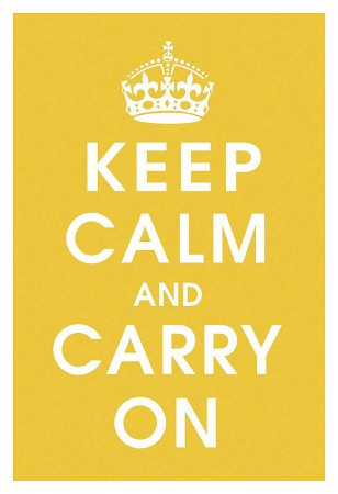 Keep Calm (mustard)