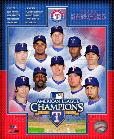 Texas Rangers 2010 American League Champions Composite