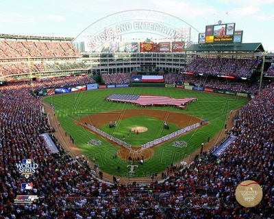 Rangers Ballpark in Arlington Game Three of the 2010 World Series Poster