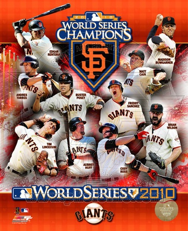 San Francisco Giants 2010 World Series Champions Composite Poster