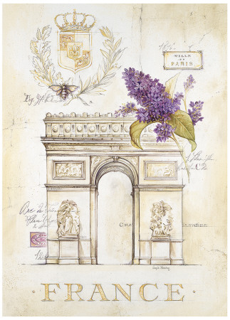 Arc de Triomphe Lilacs Posters