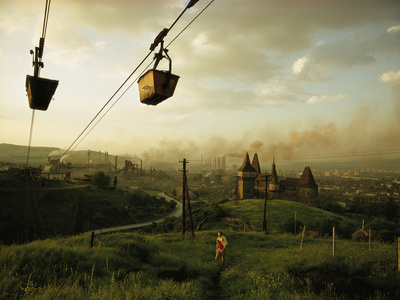 Buy Buckets of Iron Ore are Transported to a Major Steelworks at AllPosters.com