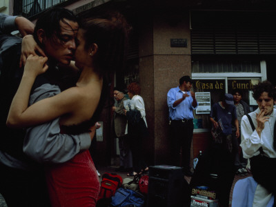 Buy A Passionate Couple Dance the Tango on a South American Street Corner at AllPosters.com