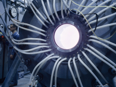 Buy Physicist at Switchboard Sends High Voltage into a Fusion Chamber at AllPosters.com