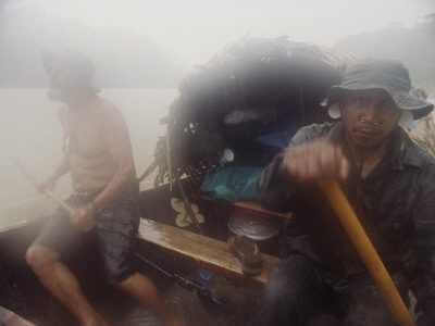 Buy Wilderness Scouts Paddle the Jutai River in Canoe They Made at AllPosters.com