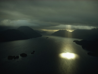Buy Aerial View of Dusky Sound Near the Southwestern Tip of South Island at AllPosters.com
