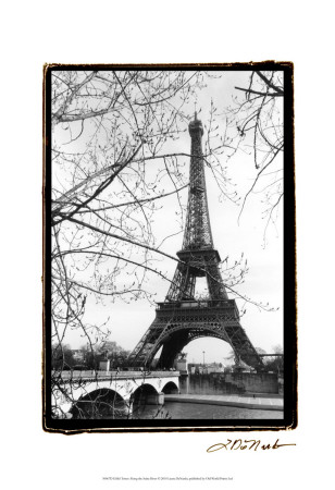 Eiffel Tower Along the Seine River