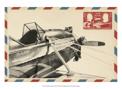 Small Vintage Airmail I