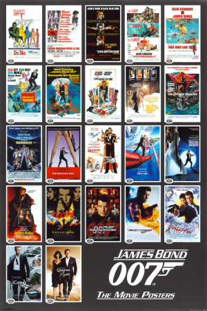 James Bond - 22 Movie Posters