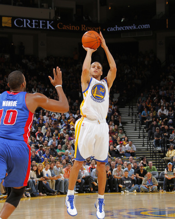 Buy Detroit Pistons v Golden State Warriors: Stephen Curry at AllPosters.com