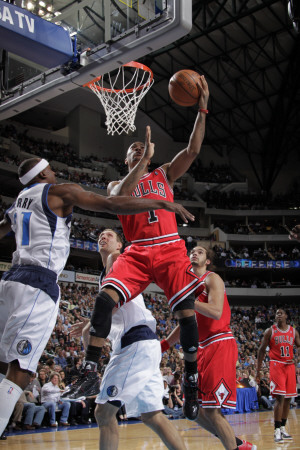 Chicago Bulls v Dallas Mavericks: Derrick Rose, Dirk Nowitzki and Jason Terry Poster