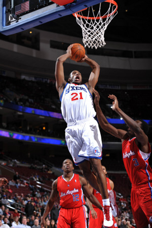 Los Angeles Clippers v Philadelphia 76ers: Thaddeus Young and Al-Farouq Aminu