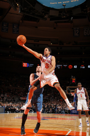 Buy Minnesota Timberwolves v New York Knicks: Landry Fields and Kevin Love at AllPosters.com