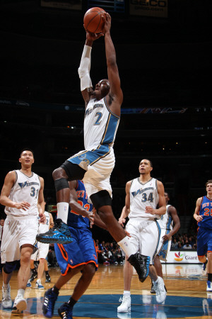 Buy New York Knicks v Washington Wizards: John Wall and Tony Douglas at AllPosters.com