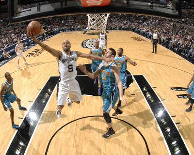 Buy New Orleans Hornets v San Antonio Spurs: Tony Parker and Jason Smith at AllPosters.com
