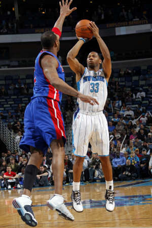 Detroit Pistons v New Orleans Hornets: Willie Green and Tracy McGrady