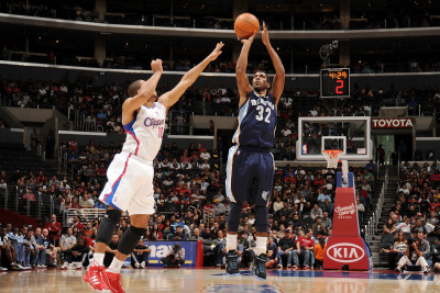 Buy Memphis Grizzlies v Los Angeles Clippers: O.J. Mayo and Eric Gordon at AllPosters.com