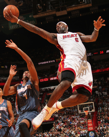 Buy Charlotte Bobcats v Miami Heat: LeBron James at AllPosters.com
