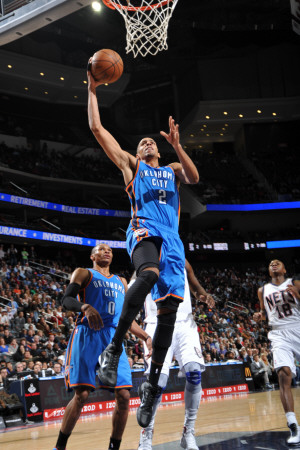 Buy Oklahoma City Thunder v New Jersey Nets: Thabo Sefolosha at AllPosters.com