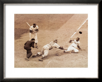 Jackie Robinson Stealing Home, May 18, 1952 Poster