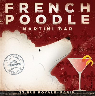 Buy French Poodle Martini at AllPosters.com