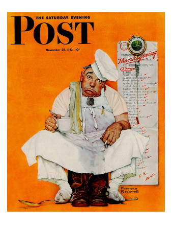 "Thanksgiving Day Blues" Saturday Evening Post Cover, November 28,1942