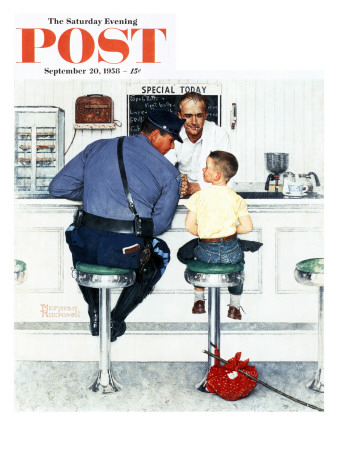 Buy "Runaway" Saturday Evening Post Cover, September 20,1958 at AllPosters.com
