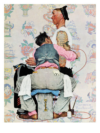 "Tattoo Artist", March 4,1944 Poster