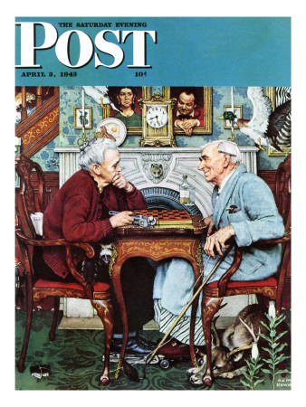 Buy "April Fool, 1943" Saturday Evening Post Cover, April 3,1943 at AllPosters.com