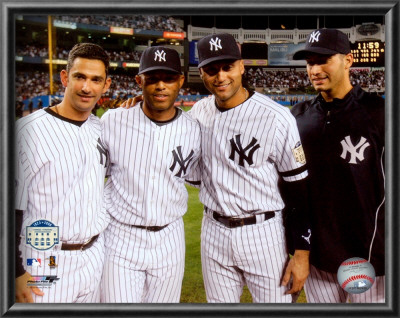 Jorge Posada, Mariano Rivera, Derek Jeter,& Andy Pettitte Final Game At Yankee Stadium 2008