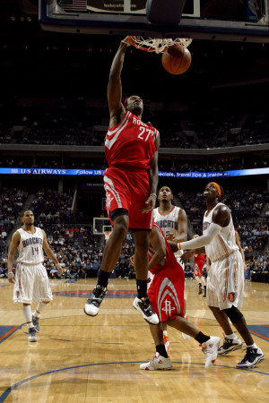 Buy Houston Rockets v Charlotte Bobcats: Jordan Hill at AllPosters.com