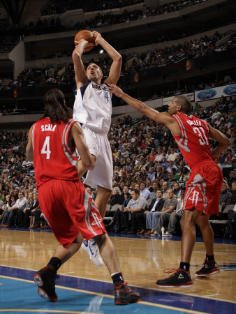 Houston Rockets v Dallas Mavericks: Dirk Nowitzki, Luis Scola and Shane Battier