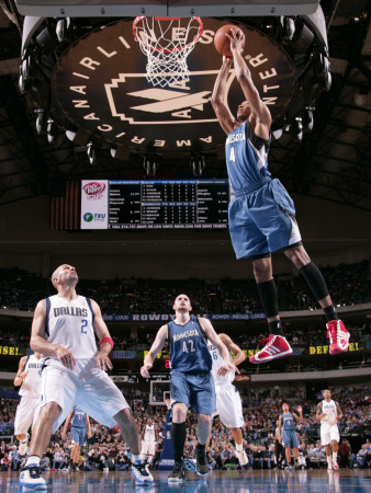 Buy Minnesota Timberwolves v Dallas Mavericks: Wesley Johnson and Jason Kidd at AllPosters.com