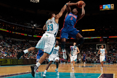 Detroit Pistons v New Orleans Hornets: Rodney Stuckey and Willie Green