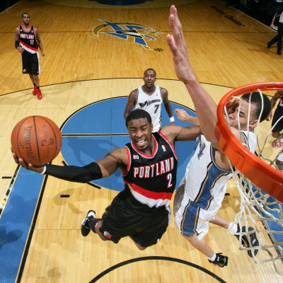 Portland Trail Blazers v Washington Wizards: Wesley Matthews and JaVale McGee