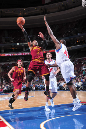 Cleveland Cavaliers  v Philadelphia 76ers: Mo Williams and Elton Brand