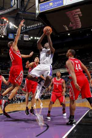Houston Rockets v Sacramento Kings: Tyreke Evans and Shane Battier