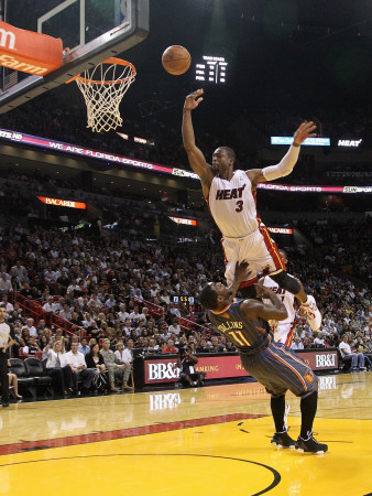 Buy Charlotte Bobcats v Miami Heat: Dwyane Wade and Sherron Collins at AllPosters.com