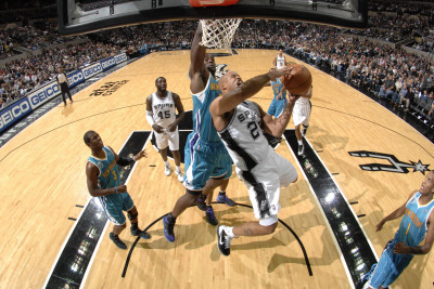New Orleans Hornets v San Antonio Spurs: Richard Jefferson and David West