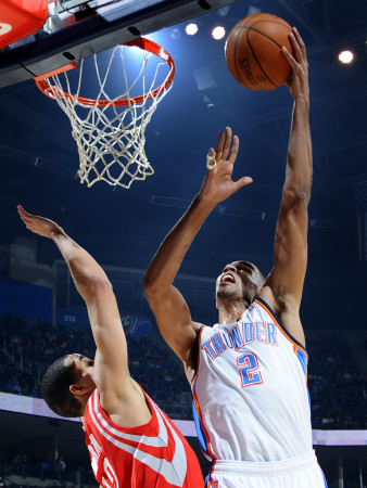 Buy Houston Rockets v Oklahoma City Thunder: Thabo Sefolosha and Kevin Martin at AllPosters.com