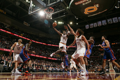 New York Knicks v Cleveland Cavaliers: Antawn Jamison and Wilson Chandler