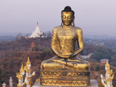 Buy A Gilded Buddha Statue at AllPosters.com