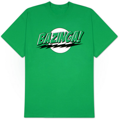 Big Bang Theory - Bazinga Green Lantern Colors