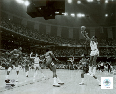Michael Jordan winning basket in the NCU 1982 NCAA Finals against Georgetown