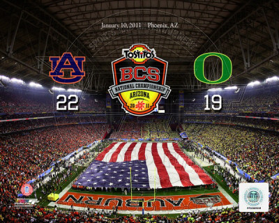 Buy University of Phoenix Stadium 2011 , BCS National Championship Game Auburn Tigers Vs Oregon Ducks at AllPosters.com
